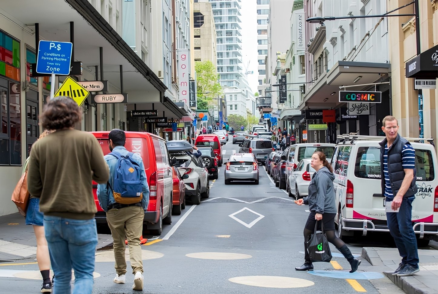 Auckland City foot traffic