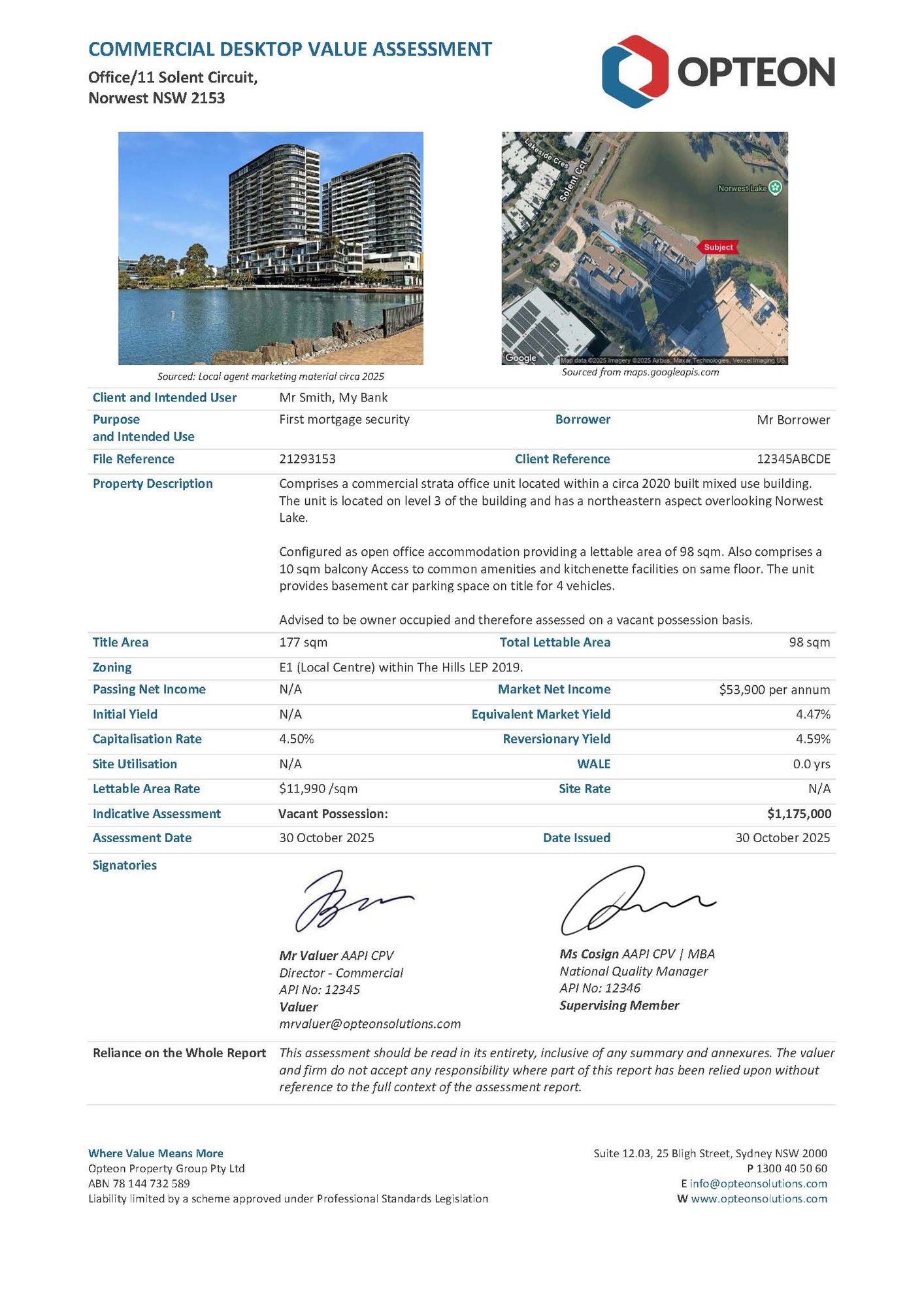 Desktop Report Example Desktop Report Example