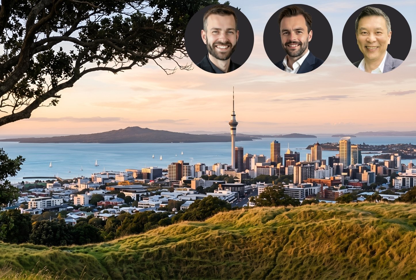 Hoa, Paul and Michael  - Auckland city