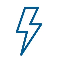 Lightening Bolt Speed Blue
