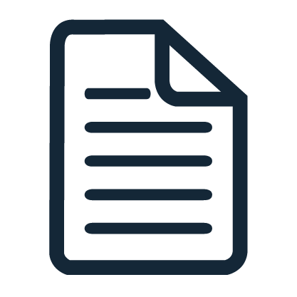 Report Document Icon Navy