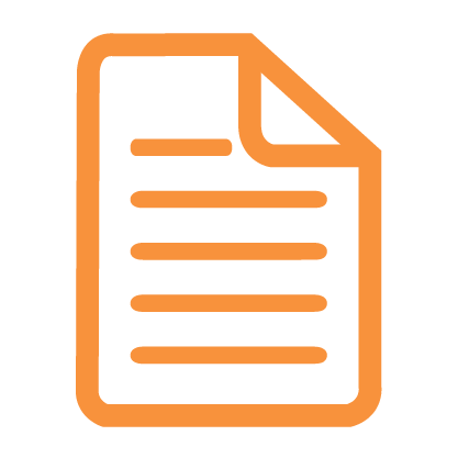 Report Document Icon Orange