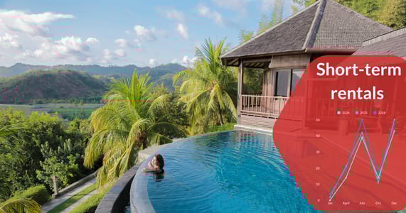 Short term rental seasonality curve