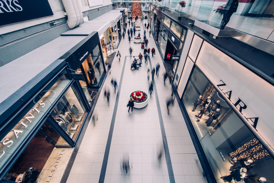 busy shopping centre