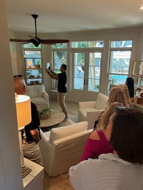 Scanning living room