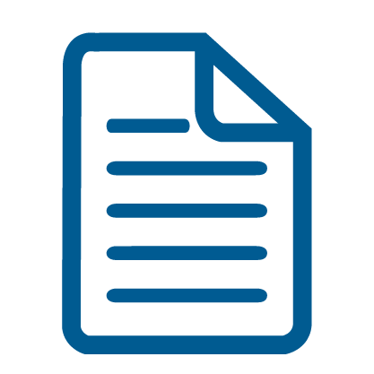 Report Document Icon Blue